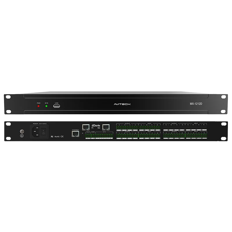 12 Channel Professional Dante DSP