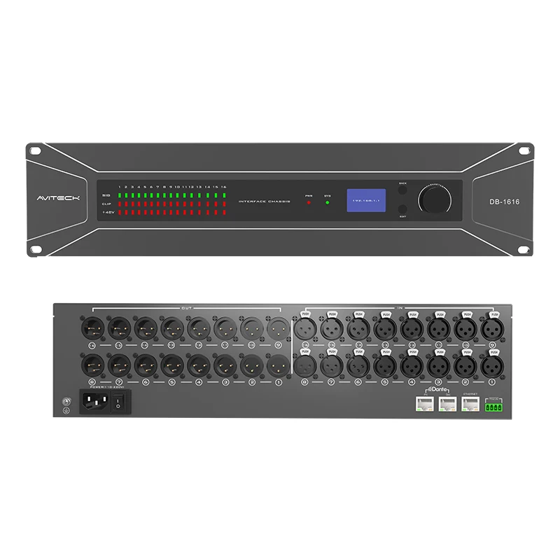 16CH Dante Audio Interface