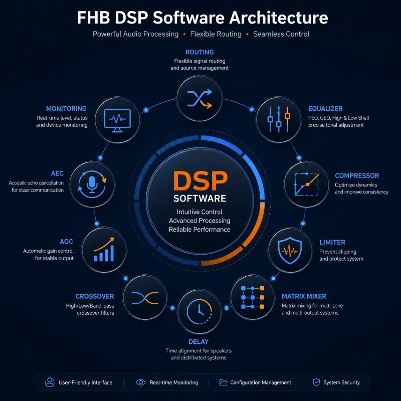 Kuinka käyttää FHB DSP -ohjelmistoa äänenkäsittelyyn