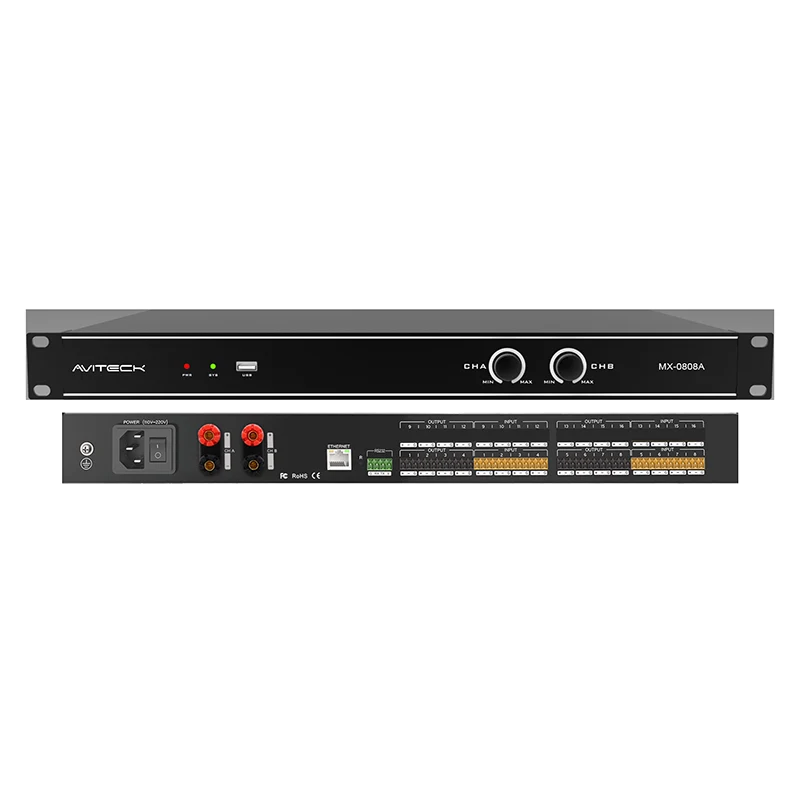 8CH DSP 2x150W vahvistimella